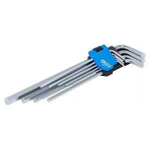 BGS Set kutnih steznih ključeva | ekstra dugi | unutarnji šesterokut 1,5 - 10 mm | 9-dijelni