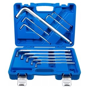 BGS Set kutnih steznih ključeva | Max | unutarnji šesterokut 3 - 17 mm | 10-dijelni