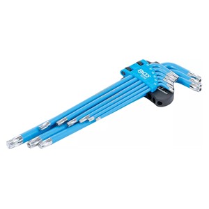 BGS Set kutnih steznih ključeva | T-profil (za Torx) /T-profil (za Torx) s provrtom T10 - T50 | 9-dijelni