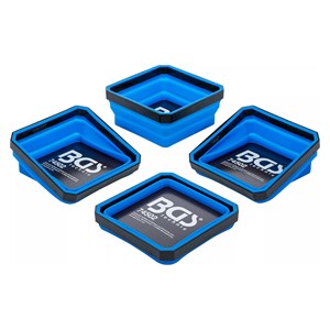 Set magnetnih zdjelica | silikon | preklopiva | 115 x 115 x 50 mm | 4-dijelni