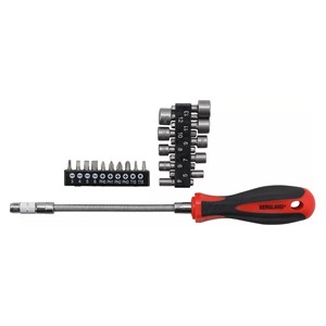 BGS Set odvijača bitove | s fleksibilnom osovinom | 31-dijelni