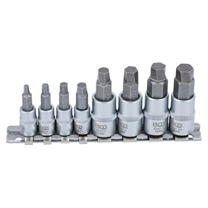 BGS Set odvijača za vijke | pogon 6,3 mm (1 /4) /10 mm (3 /8) | za neispravni unutarnji šesterokut 3 - 10 mm | 8-dijelni