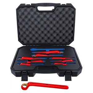 BGS Set okastih VDE ključeva | duboko koljenasti | 10 - 24 mm | 9-dijelni