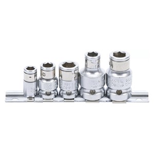 BGS Set prilagodnika bita s pričvrsnom kuglom | unutarnji četverokut 6,3 mm (1 /4) /10 mm (3 /8) /12,5 mm (1 /2) | 5-dijelni