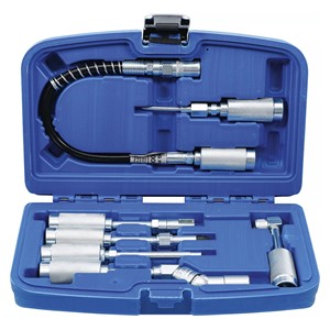 BGS Set prilagodnika i pribora za presu za mazivo, 7-dijelni