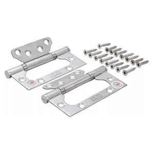 BGS Set šarki | nehrđajuči čelik | za ugradnju u tijesan prostor | 100 x 50 mm | 2-dijelni