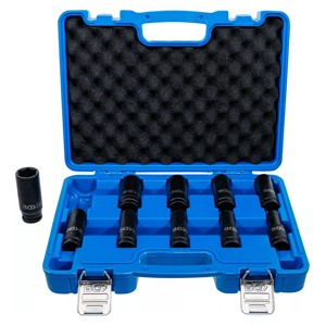 BGS Set šesterokutnih umetaka za teretne utične ključeve, duboki | 12,5 mm (1 /2) | 10 - 24 mm | 10-dijelni