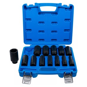BGS Set šesterokutnih umetaka za teretne utične ključeve, duboki | 12,5 mm (1 /2) | veličine inča | 13-dijelni