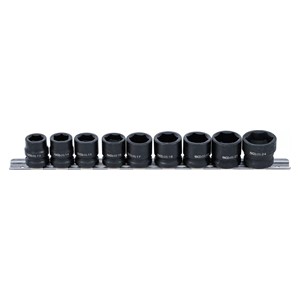 BGS Set šesterokutnih umetaka za teretne utične ključeve, ekstra ravni | 12,5 mm (1 /2) | 13 - 24 mm | 9-dijelni