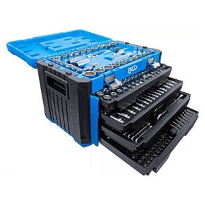 BGS Set šesterokutnih utičnih ključeva | pogon 6,3 mm (1 /4) /10 mm (3 /8) /12,5 mm (1 /2) | metričke i inčne | 300-dijelni