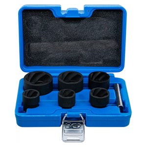 BGS Set spiralnih umetaka za utični ključ /izvijač za vijke | 12,5 mm (1 /2) + 20 mm (3 /4) | 22 - 41 mm | 6-dijelni
