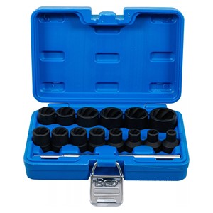 BGS Set spiralnih umetaka za utični ključ /izvijač za vijke | 12,5 mm (1 /2) | 8 - 27 mm | 16-dijelni