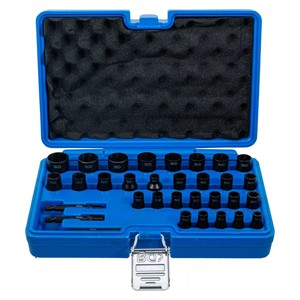 BGS Set spiralnih umetaka za utični ključ /izvijač za vijke | 6,3 mm (1 /4) /10 mm (3 /8) | metričke i inčne | 32-dijelni