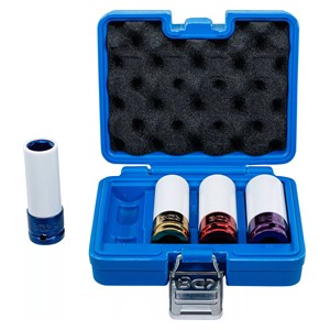 BGS Set teretnih zaštitnih umetaka | 12,5 mm (1 /2) | 17 /19 /21 /22 mm | 4-dijelni