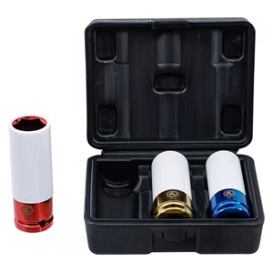 BGS Set teretnih zaštitnih umetaka | 12,5 mm (1 /2) | 17 /19 /21 mm | 3-dijelni