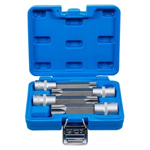 BGS Set umetaka bitova | 12,5 mm (1 /2) | T-profil (za Torx) s provrtom | 4-dijelni