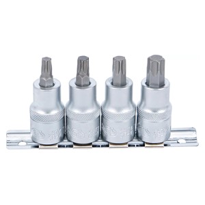 BGS Set umetaka bitova | 12,5 mm (1 /2) | T-profil (za Torx) T40 - T55 | 4-dijelni