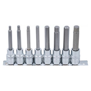 BGS Set umetaka bitova | 12,5 mm (1 /2) | unutarnji šesterokut 5 - 13 mm | 8-dijelni