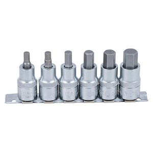 BGS Set umetaka bitova | 12,5 mm (1 /2) | unutarnji šesterokut 6 - 14 mm | 6-dijelni