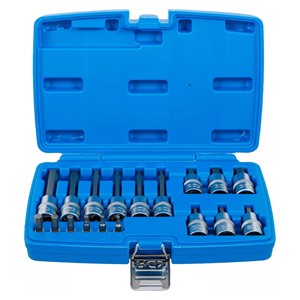 BGS Set umetaka bitova | 6,3 mm (1 /4) /12,5 mm (1 /2) | unutarnji šesterokut | 18-dijelni