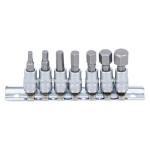 BGS Set umetaka bitova | 6,3 mm (1 /4) | unutarnji šesterokut | 4 - 12 mm | 7-dijelni