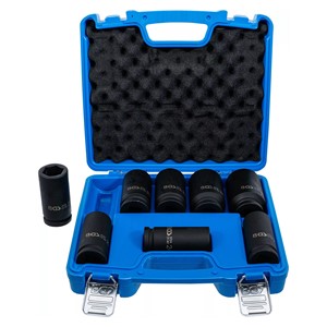 BGS Set umetaka za teretne utične ključeve, ekstra duboki | 20 mm (3 /4) | 22 - 38 mm | 8-dijelni