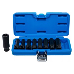 BGS Set umetaka za teretni utični ključ E-profila, duboki | 12,5 mm (1 /2) | E10 - E24 | 9-dijelni