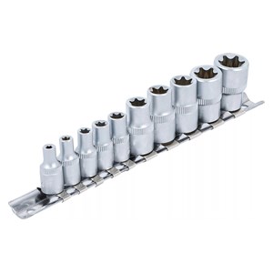 Set umetaka za utični ključ E-profila | 6,3 mm (1 /4) /10 mm (3 /8) | E4 - E16 | 10-dijelni
