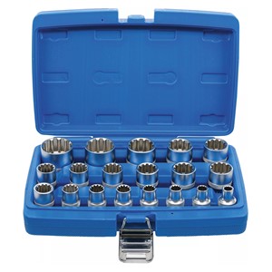 BGS Set umetaka za utični ključ Gear Lock | 12,5 mm (1 /2) | 19-dijelni