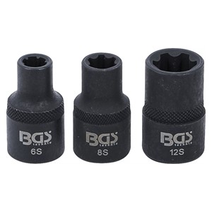 BGS Set umetaka za utični ključ | klinasti profil (za RIBE) M6S, M8S, M12S | 3-dijelni