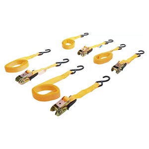 BGS Set gurtna za stezanje s   kukom| 5 m x 25 mm | 4-dijelni