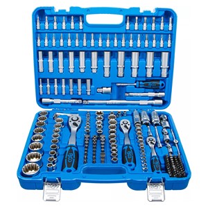 BGS Set utičnih ključeva Gear Lock | pogon 6,3 mm (1 /4) /10 mm (3 /8) /12,5 mm (1 /2) | 192-dijelni