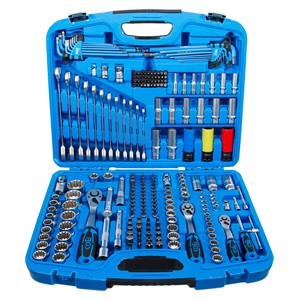 BGS Set utičnih ključeva Gear Lock | pogon 6,3 mm (1 /4) /10 mm (3 /8) /12,5 mm (1 /2) | 218-dijelni