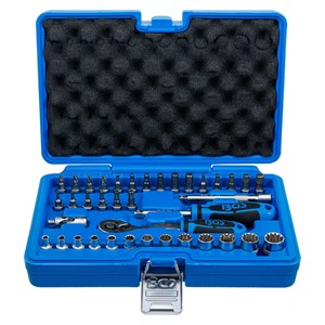 BGS Set utičnih ključeva Gear Lock | pogon 6,3 mm (1 /4) | 38-dijelni