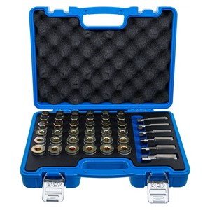 BGS Set za popravak navoja za ispuštanje ulja | 114-dijelni