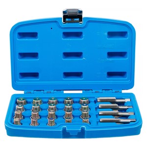 BGS Set za popravak navoja za ispuštanje ulja | 64-dijelni