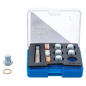 BGS Set za popravak navoja za ispuštanje ulja | M13 x 1,5 mm