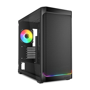 Sharkoon MK4W RGB Strip Micro Tower Black