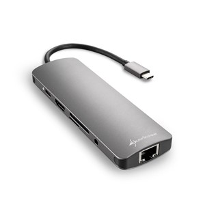 Sharkoon USB 3.0 Type C Combo Adapter interface cards /adapter HDMI, RJ-45, USB 3.2 Gen 1 (3.1 Gen 1)