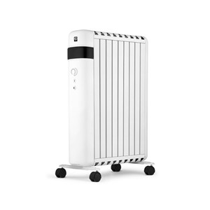 SHE oil-free radiator with overheating protection, 9 fins, 2000 W