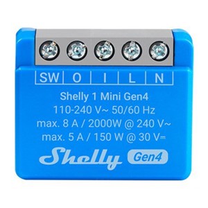 SHELLY 1 Mini Gen4 Smart switch 1P Blue