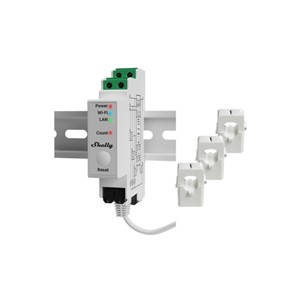 Shelly Hutschiene Pro 3EM 120A StromzĂ¤hler Wlan, Lan, BT