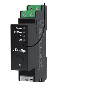 Shelly Wave Pro 2PM LR two-channel Z-Wave DIN rail controller