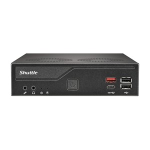 Shuttle Slim PC DH810 , S1851, 1x HDMI (2.1), 1x DP, 1x USB-C (DP), 1x 2.5, 2x M.2, 2x LAN (Intel 1G + 2.5G), 2x COM, 24 /7 permanent operation, incl. VESA