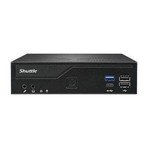 Shuttle XPС slim DH610V2 PC /workstation barebone 1.35L sized PC Black Intel H610 LGA 1700