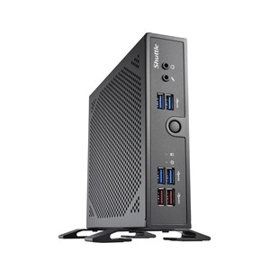 Shuttle XPC slim Barebone DS50U5, i5-1335U, 2x LAN (1x 2.5Gbit ,1x 1Gbit), 1xCOM,1xHDMI,1xDP, 1x VGA, fanless, 24 /7 permanent operation