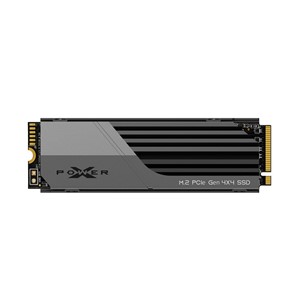 SILICON POWER PCIe Gen 4x4 XS70 Internal solid state drive SSD 1TB M.2 2280 NVMe 1.4 (SP01KGBP44XS7005) Black, Grey