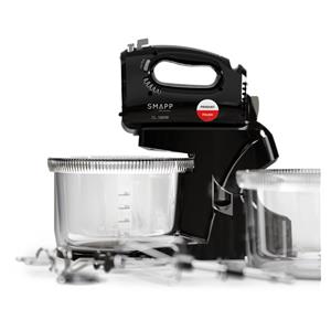 SMAPP Hand Mixer with 2 bowls Black