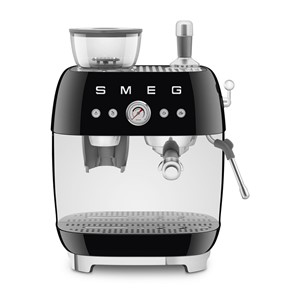 Smeg 50's Style Espresso Coffee Machine EGF03BLEU Black