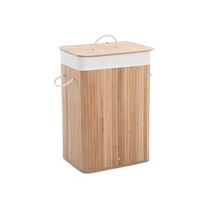 SONGMICS Bamboo Laundry Basket 72L 40 x 30 x 60 cm natural, LCB10Y